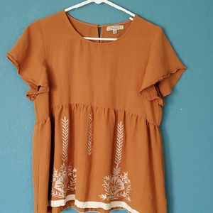 Rustic baby doll shirt